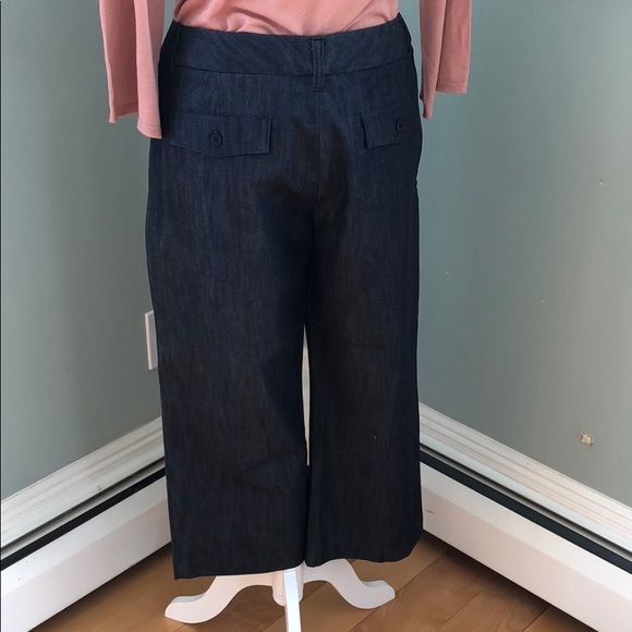 Garnet Hill Crop Chinos in Dressy Denim Sz 10 - Picture 3 of 8